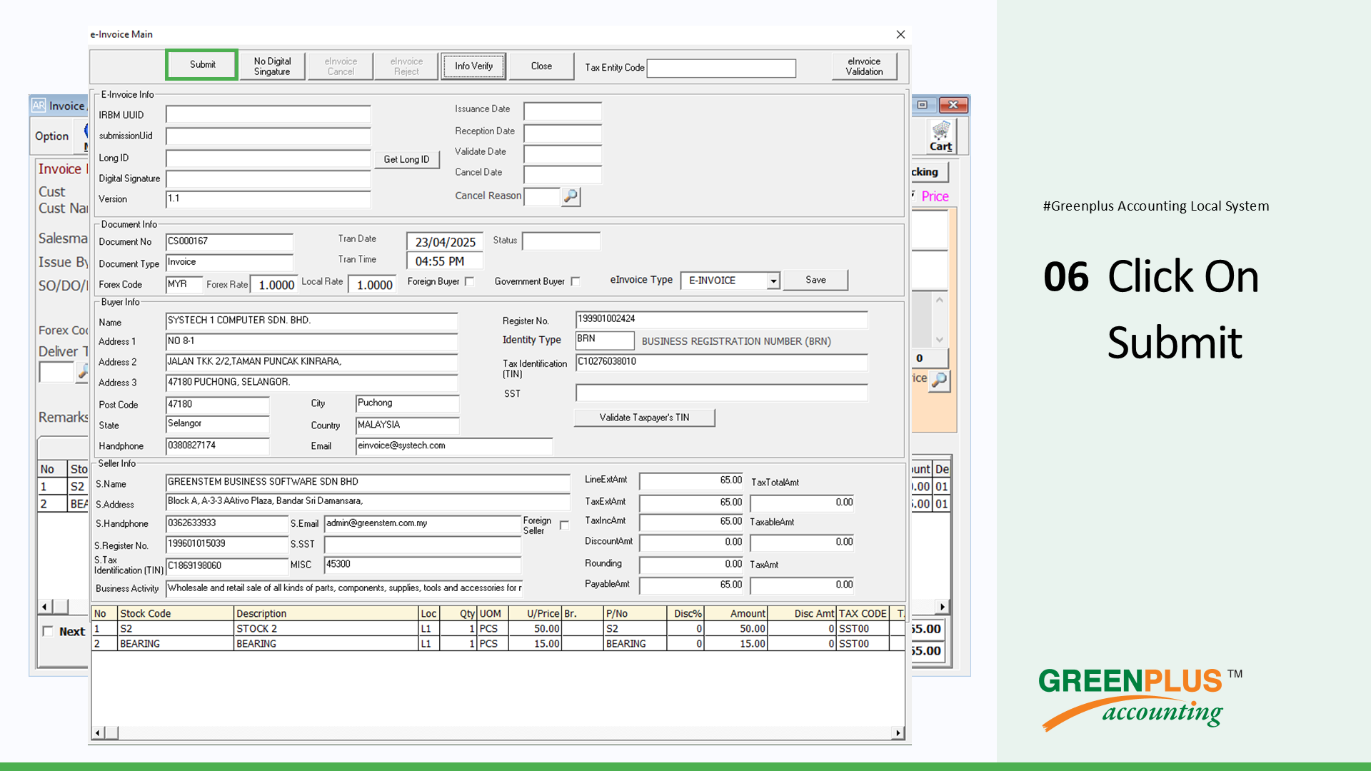 E-Invoice-In-Greenplus-System 74