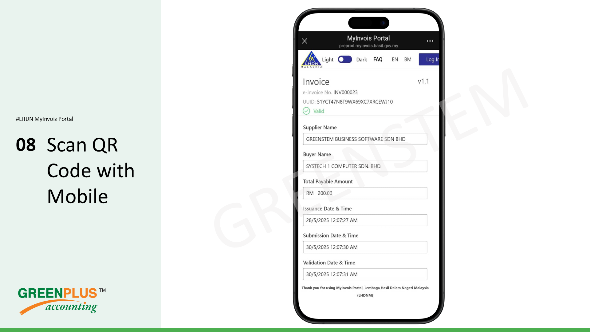 E-Invoice-In-Greenplus-System 87