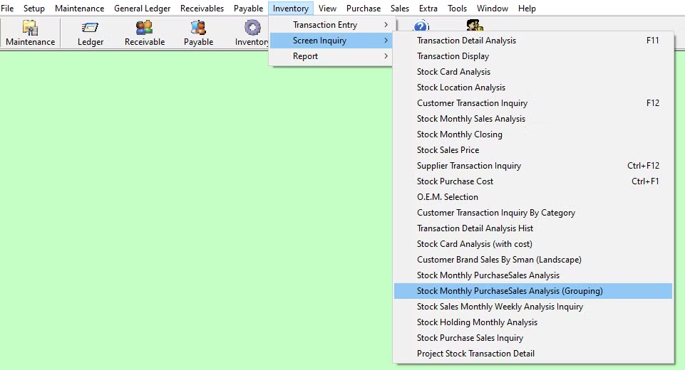StockMonthlyPurchaseSalesAnalysisGrouping1