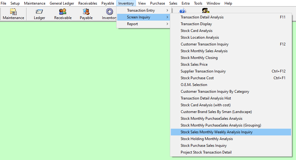 StockSalesMonthlyWeeklyAnalysisInquiry1